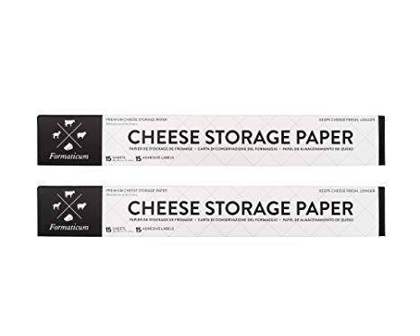 Formaticum Cheese Storage Wax-Coated Paper, Keep Charcuterie Fresh, 30 Sheets