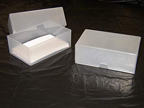 1pcs Business Card Boxes Clear Plastic Craft Parts Beads Box Holder Container
