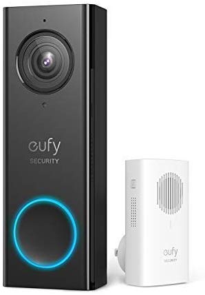 eufy Security, Wi-Fi Video Doorbell with 2K HD, 2-Way Audio, No Monthly Fees (Requires Existing Doorbell Wires, 16-24 VAC, 30 VA or Above)