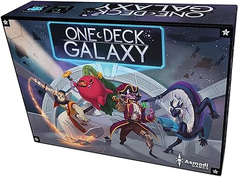 Asmadi Games One Deck Galaxy - Asmadi Games, Cooperative Card Game, A Whole Galaxy in One Deck, 1-2 Players, 30-60 Min, Ages 14  Blue