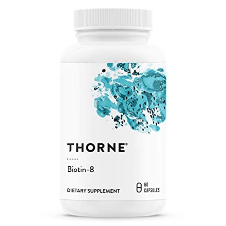 Thorne Research - Biotin 8 - Vitamin B7 (Biotin) for Healthy Hair, Nails, and Skin - 60 Capsules