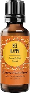 Edens Garden Bee Happy Essential Oil Blend- 100% Pure Premium Grade, Undiluted, Natural, Therapeutic, Aromatherapy, The Best for Kid Safe, Candle, Humidifiers 30 ml (1 fl oz)