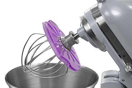 Whisk Wiper PRO for Stand Mixers - Mix Without The Mess - The Ultimate Stand Mixer Accessory - Compatible With KitchenAid Tilt-Head Stand Mixers - 4.5qt, 5qt (Color: Violet)