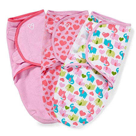 SwaddleMe Original Swaddle 3-PK, Elephant Hearts (SM)