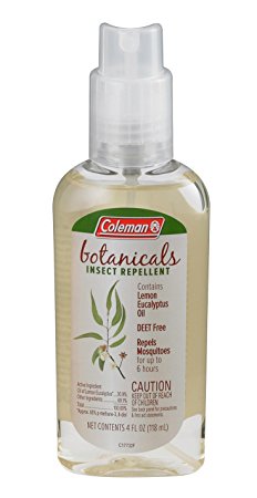 Coleman Oil of Lemon Eucalyptus, Deet Free Insect Repellent Bug Sprays