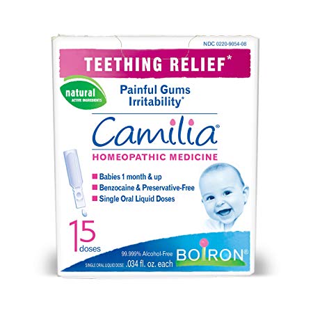 Boiron Camilia Teething Relief, 15 Count,0.34 fl oz