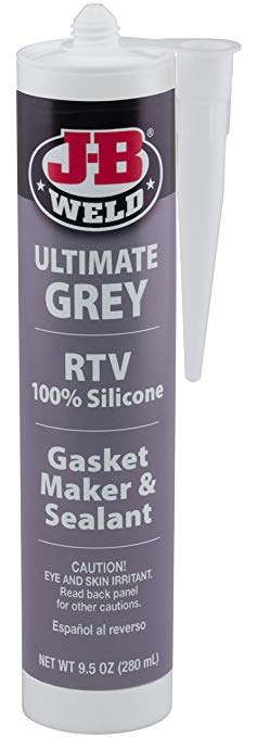 J-B Weld 32927 Ultimate Grey RTV Silicone Gasket Maker and Sealant - 9.5 oz.