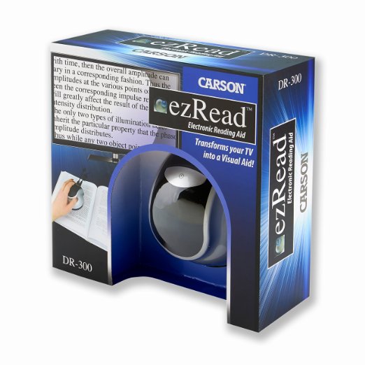 Carson ezRead Digital Magnifiers - Transforms your Television into an Electronic Reading Aide (DR-200, DR-300)