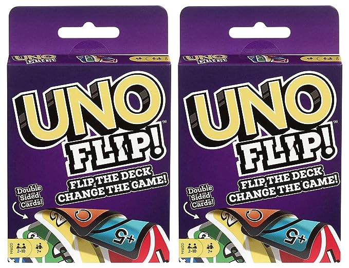 Mattel Games Uno Flip Side Card Game (Pack of 2)