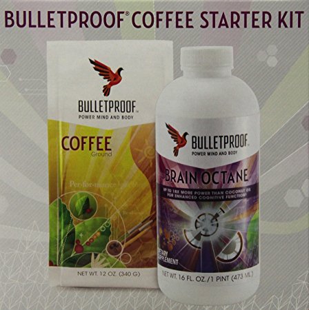Bulletproof Intro Kit (Amazon Exclusive) 12oz Ground Coffee, 16oz Brain Octane