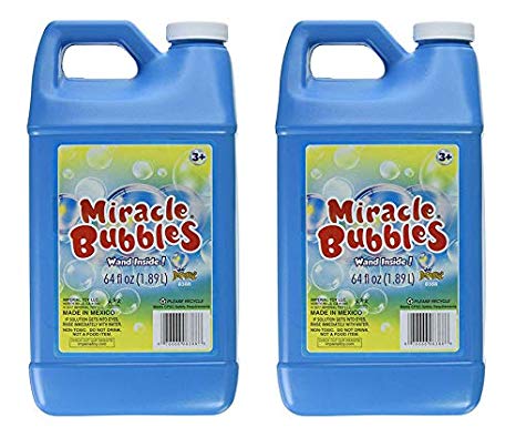 Darice 1021-13 Miracle Bubbles Solution Refill, 64-Ounce Bottle Colors May Vary (2 Pack)