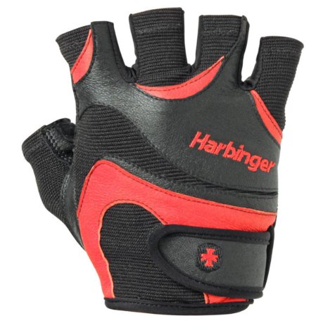 Harbinger Men's FlexFit Weightlifting Gloves with Flexible Cushioned Leather Palm (Pair)
