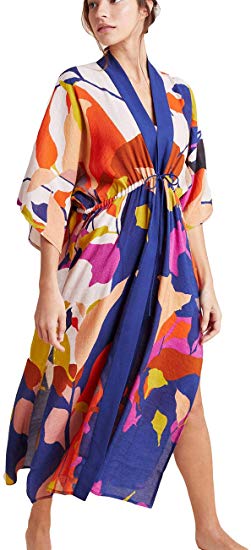 Bsubseach Women Beachwear Turkish Kaftans Long Swimsuit Cover up Caftan Beach Dress