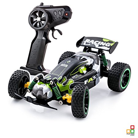 PTL® Speed Racing 2.4Ghz Remote Control Buggy Cars - Kids Fast 15kph 2WD Electric Radio Controlled On Off Road RC Toy Car Vehicle for Boys Girls Indoor Outdoor Play RTR