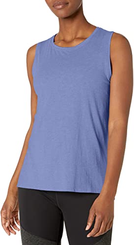 Amazon Brand - Core 10 Women's (XS-3X) Soft Pima Cotton Stretch Full Coverage Yoga Sleeveless Tank