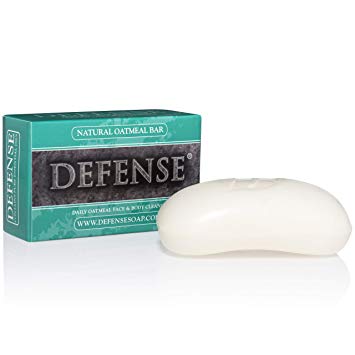 Defense Soap Oatmeal 4 Ounce Bar - Contains Therapeutic Tea Tree and Eucalyptus Oil