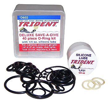 Trident Deluxe Save-A-Dive O-Ring Kit for Scuba Diving Tank Valves, Hoses, Regulators, Cameras etc Dive Diver