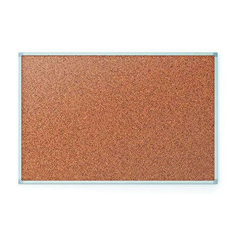 Quartet - Cork Bulletin Board, 24 x 18, Aluminum Frame