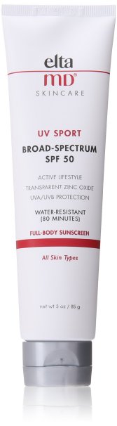 EltaMD SPF 50 UV Sport Water-resistant Sunscreen, 3 Fluid Ounce