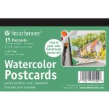 Strathmore Blank Watercolor Postcards pad of 15 Package May Vary