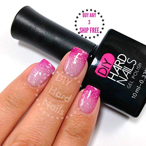 Temperature Color Changing UV Soak Off Gel Nail Polish – Pink Frost– Professional Grade – Requires UV or LED Nail Lamp – BONUS Downloadable at Home Gel Nail eGuide Included