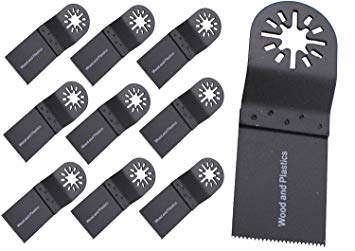 ABN Oscillating Saw Blades 1-3/8" Inch 10-Pack, Multitool Blades Universal Oscillating Tool Fein Multimaster Blades