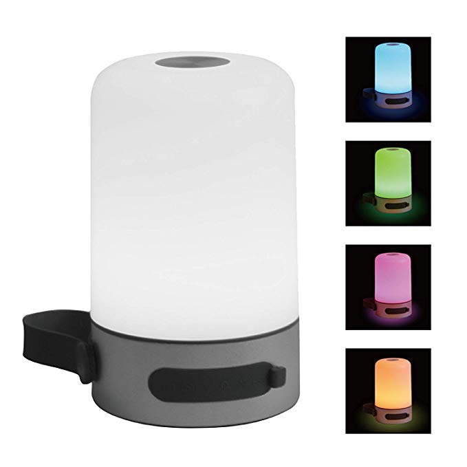 LED Table Lamp, Touch LED Lamp, Table Lamp LED, LED Bedside Table Lamp, Warm White Light & Color Changing RGB LED Accent Outdoor Lamp, Rechargeable Dimmable Night Light, Reading Lamp - 5.625 x 3 x 3.5
