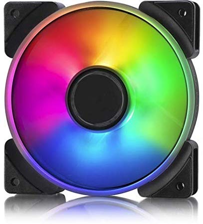 Fractal Design Prisma AL-12 – 120mm Silent Computer Fan – Six addressable RGB LEDs - ARGB - Optimized for Silent Computing and High Airflow - LLS Bearings - TripWire Technology - RGB (1-Pack)