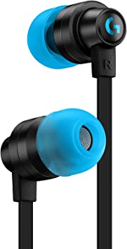 Logitech G333 Gaming Earphones with Dual Audio Drivers, in-line mic and Volume Control, Compatible with PC/PS/Xbox/Nintendo/Mobile with 3.5mm Aux or USB-C Port - Black