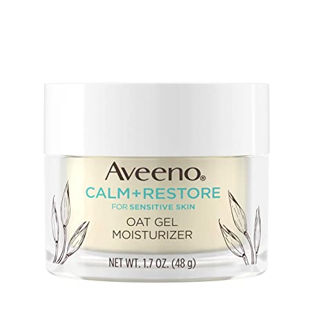 Aveeno Calm   Restore Oat Gel Facial Moisturizer for Sensitive Skin, 1.7 Ounce