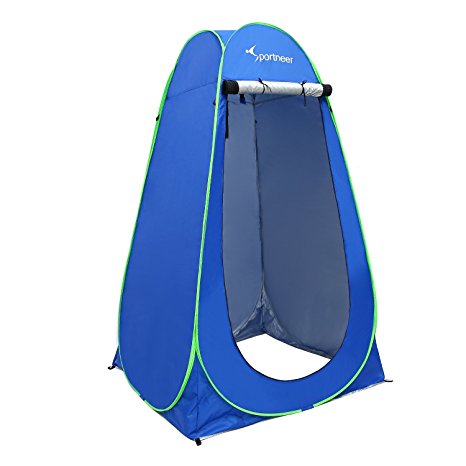 Sportneer 6.25'' Portable Privacy Outdoor Pop-up Tent with Carring Bag, Blue