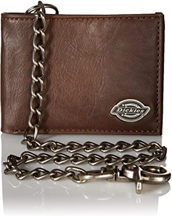 Dickies Men's Slimfold Wallet With Chain