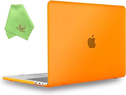 UESWILL Compatible with MacBook Pro 13 inch 2016-2022, Model A2338 M2 M1 A2289 A2251 A2159 A1989 A1706 A1708 Touch Bar USB-C, Matte Hard Shell Case Cover, Orange