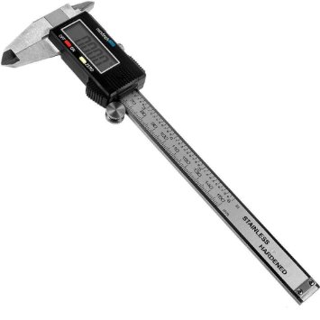 Vastar High Quality Electronic Digital Caliper with LCD Screen, 0-6 Inches Display Inch/Metric Stainless Steel Body Measuring Tool