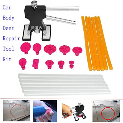 FLY5D 27Pcs Paintless Auto Car Body Dent Removing Repair Tool Kits Lifter Glue Puller Pdr Glue Sticks
