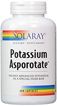 Potassium 99mg Asporotate Solaray 200 Caps