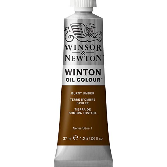 Winsor & Newton Winton Oil Colour Paint, 37ml tube, Burnt Umber