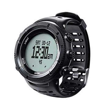 Compass Watch with Altimeter Barometer Thermometer Digital Sports Watches Weather Forecast Comfortable Durable Watchband EZON H001H11