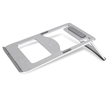 JBonest Aluminum Laptop Stand Portable Desktop Cooling Holder Stand - Silver
