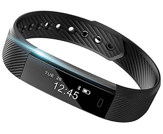 SmartBand: Heart Rate Monitor Fitness Activity Tracker Watch Step Walking Sleep Counter Wireless Wristband Pedometer Exercise Tracking Sweatproof Sports Bracelet ALL iPhone ALL Android Smart Phones