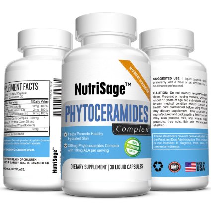 Premium Phytoceramides 350 Mg Capsules For Healthy & Beautiful Skin - Natural Plant Derived Phytoceramide With Vitamins For Fine Lines, Wrinkles & Skin Rejuvenation - Order Risk Free