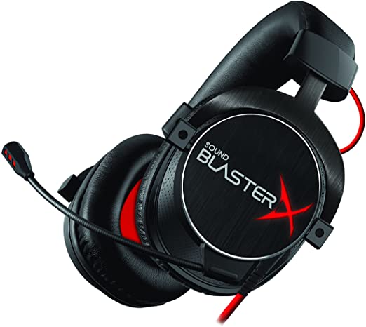Creative Sound BlasterX H7 Tournament Edition HD 7.1 Gaming Headset with Dual Sound Signature - Black