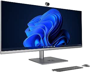 HP Envy 34 34" WUHD (5120 x 2160) All-in-One Desktop Computer - 12th Gen Intel Core i7-12700 12-Core up to 4.90 GHz CPU, 16GB DDR5 RAM, 4TB PCIe NVMe SSD, GeForce RTX 3060 6GB GDDR6, Windows 11 Pro