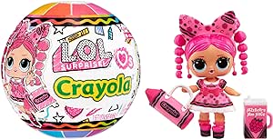 LOL Surprise Loves Crayola Tots - Collectible Doll, 7 Surprises, Crayon Color Theme, Limited Edition Small Doll, Great Toy Gift for Girls Ages 3