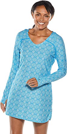 Coolibar UPF 50  Women's Seacoast Swim Cover-Up Dress - Sun Protective