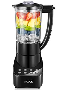 Blender 5 Speed Smoothie Blender Make Smoothies, Ice and Frozen Fruit Drinks, 48oz Glass Jar Smoothie Maker with 700W and Stainless Steel Blade for Efficient Crush, Dishwasher Safe by AICOOK