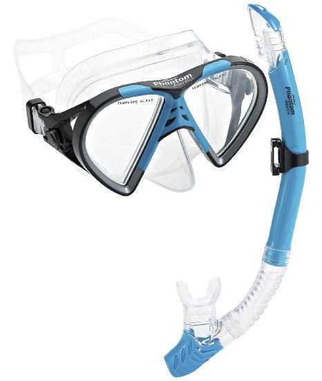 Phantom Aquatics Mexico Mask Dry Snorkel Set