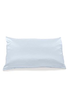Fishers Finery 19mm Mulberry Silk King Pillowcase, Light Blue