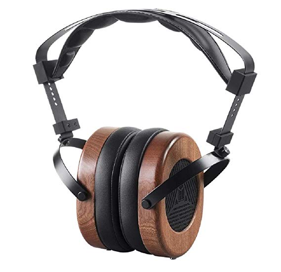 Monolith M565 Over Ear Planar Magnetic Headphones - Black/Wood With 66mm Driver, Open Back Design, Removable Comfort Earpads For Studio/Professional