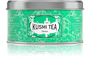 Kusmi Tea - Detox - Blend of Green Tea, Mate, Lime and Lemongrass - 125g Loose Leaves in Metal tin